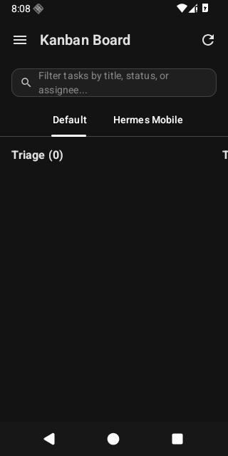 Hermes Mobile Kanban